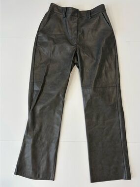 Brochu Walker Gray Charcoal Vegan Leather Pants Medium